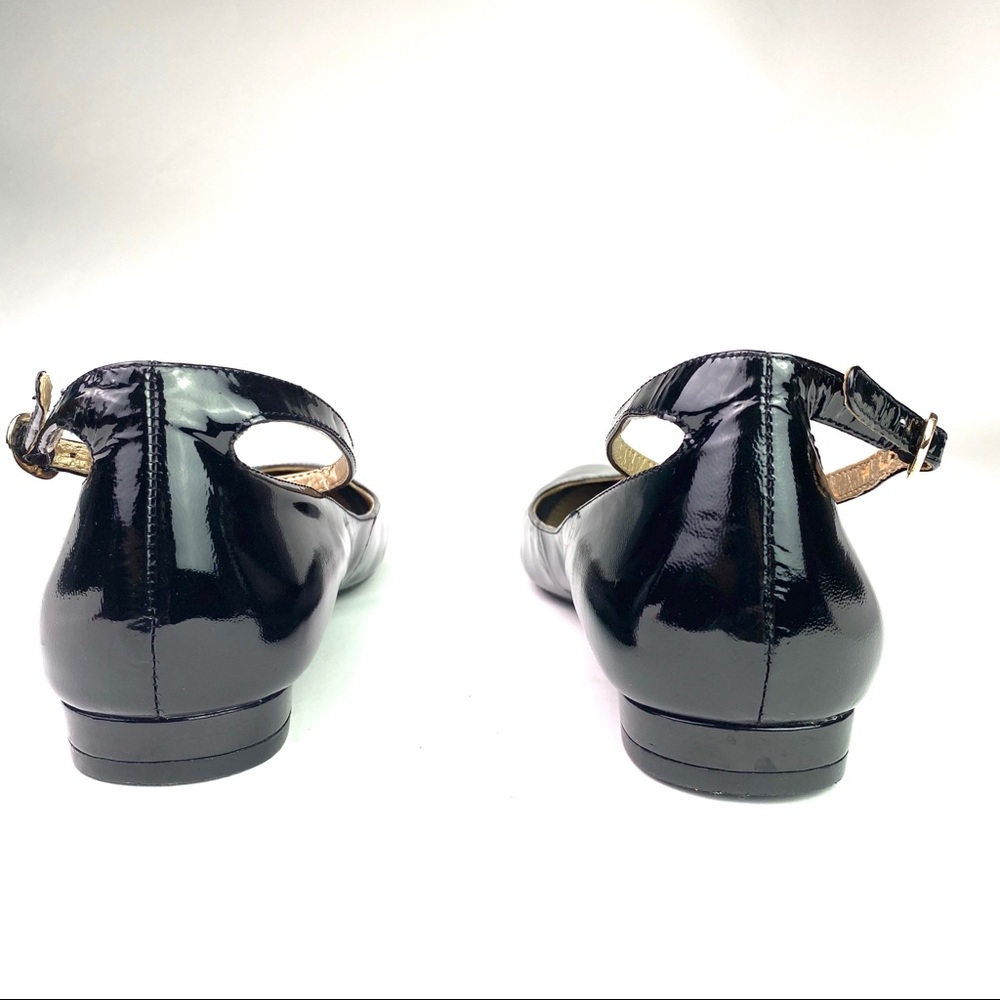 Ballet Flats, Ankle Strap, Comfort Sole, Genuine Patent Leather, by Me Too, GUC - Picture 3 of 14